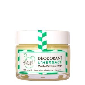 <strong>CLEMENCE & VIVIEN</strong><br> Desodorante natural Menta y Salvia