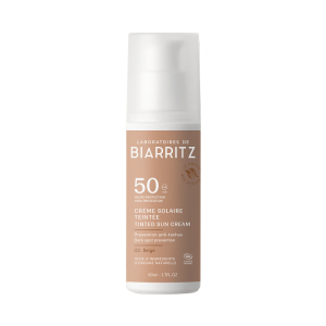 <strong>BIARRITZ</strong><br> Protector solar facial SPF 50+ con color