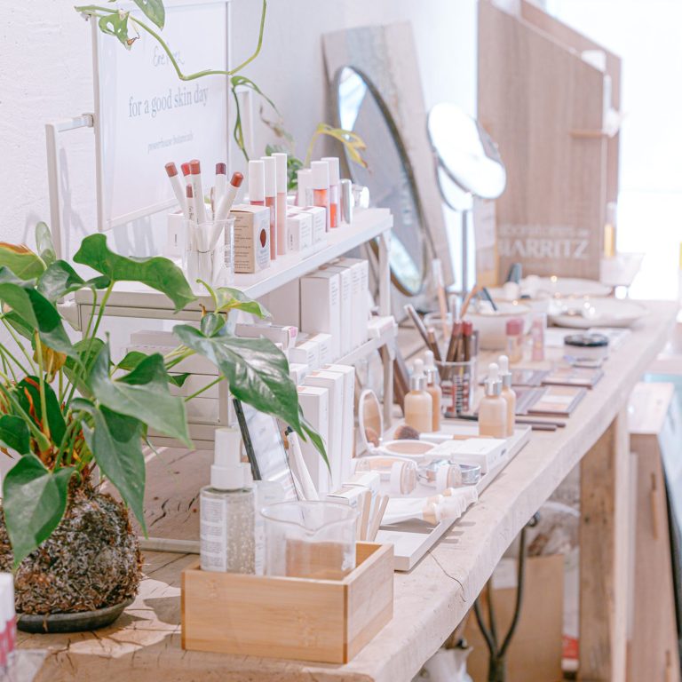 foto del maquillaje en la tienda Limonada de Lavanda