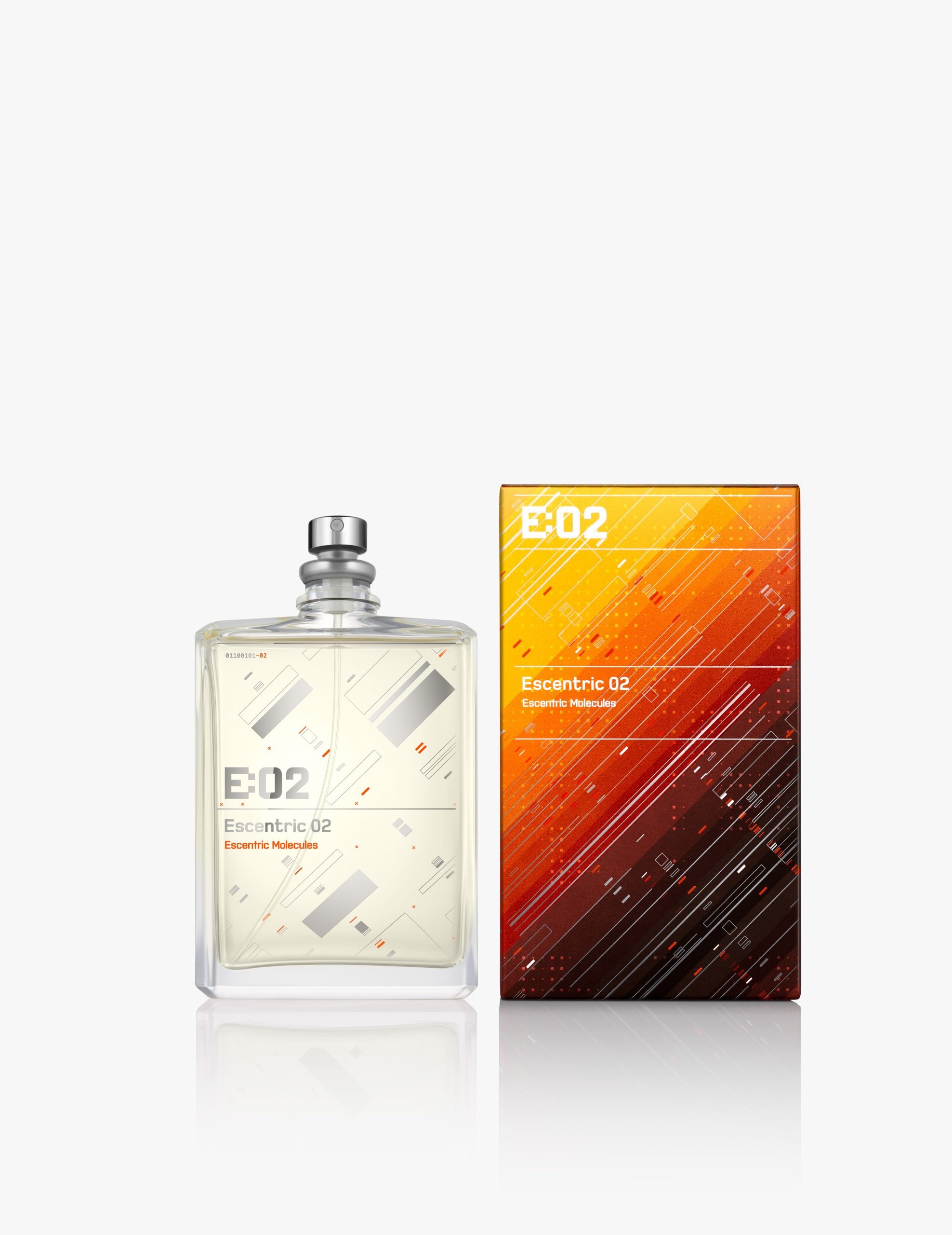 Packaging y frasco del perfume Escentric 02 de Escentric Molecules